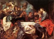 Peter Paul Rubens Christ at Simon the Pharisee painting
